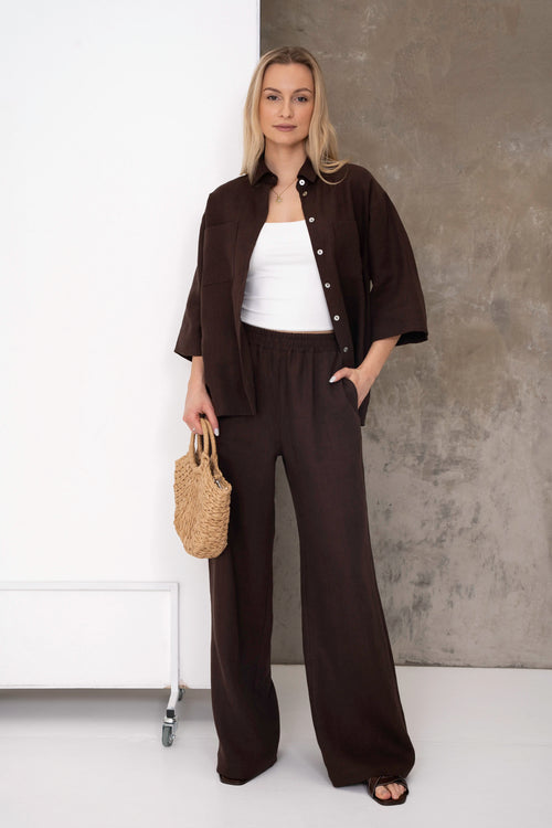 Damen-Leinenset „Saulė