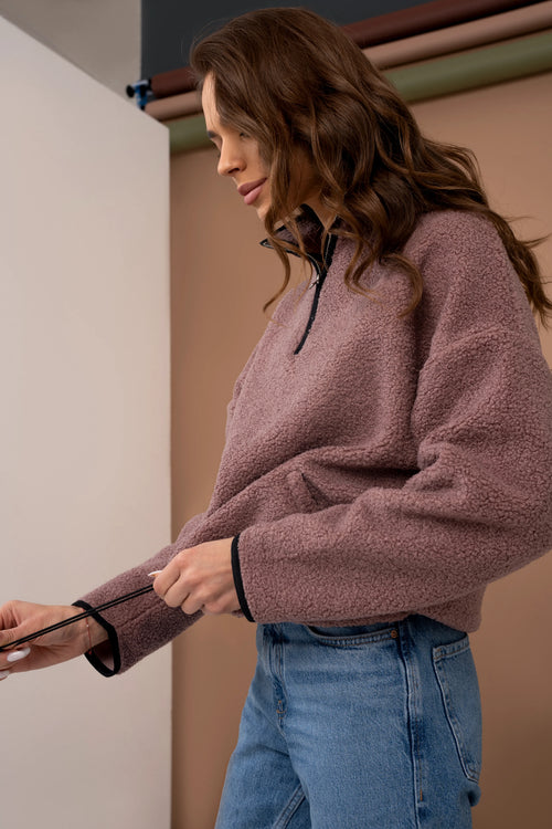 Oversized Teddy-Sweatshirt „Dana